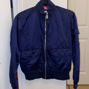Gap navy bomber jacket